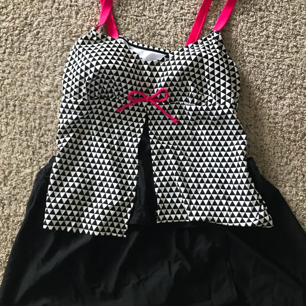 2 Piece Black/White Bathing Suit